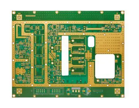 Hybrid layer buildup Rogers 4350B/FR4